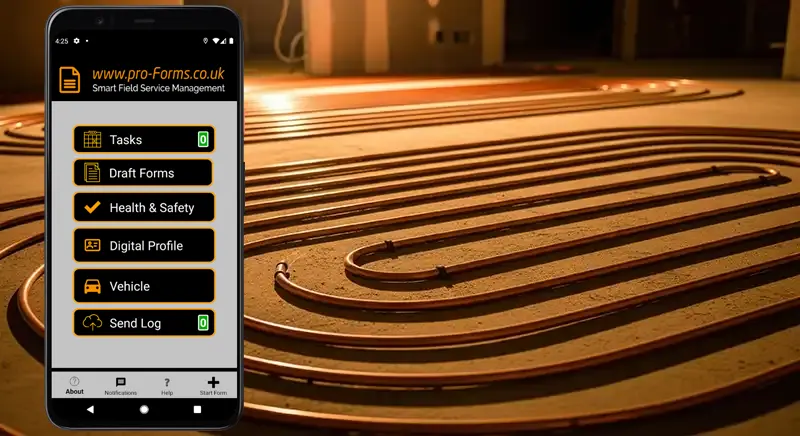 Plumbing & heating mobile workforce solutions
